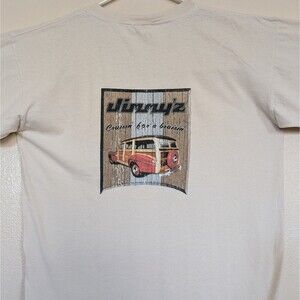 Vintage Jimmy'Z Large T-Shirt Woody Cruising For A Bruising California Surfer